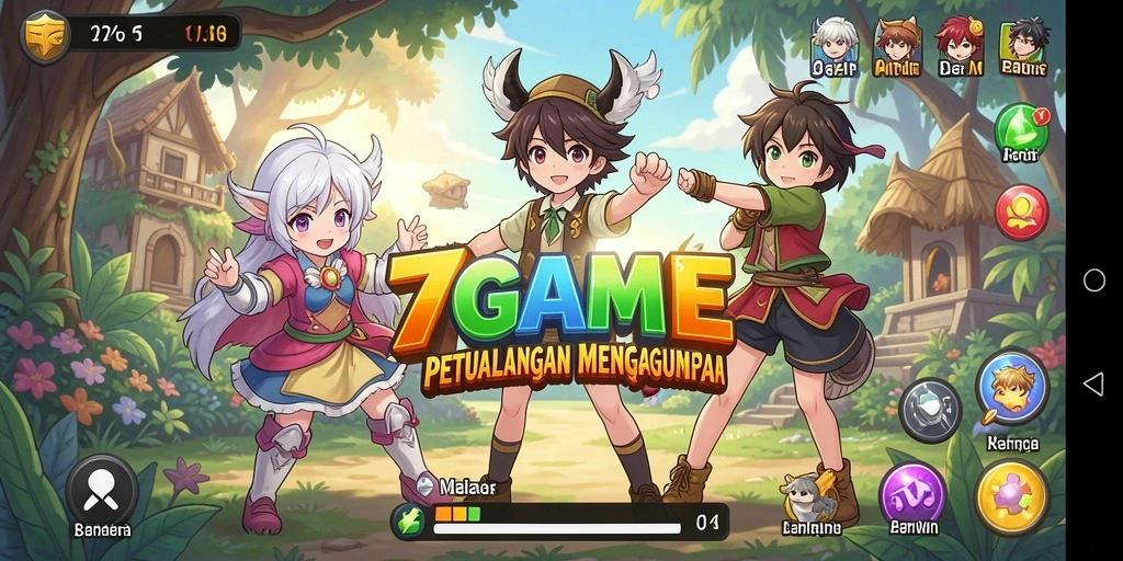 Tampilan screenshot game Anime penuh aksi dan petualangan di 7GAME.