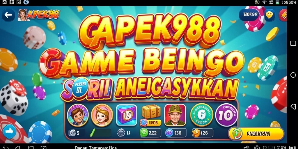 Tampilan gameplay seru di APEK88 dengan suasana Bingo yang menawan.