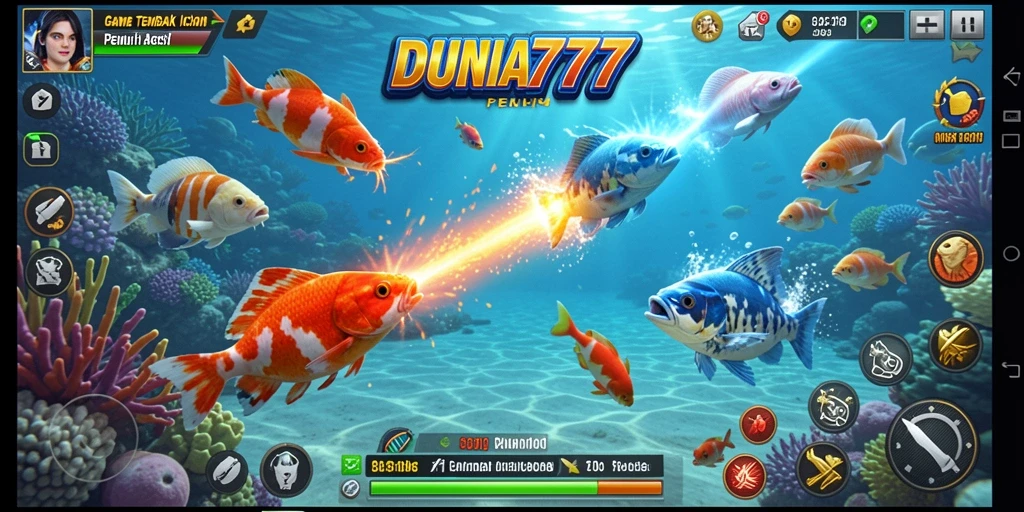 Tampilkan gameplay menembak ikan yang seru di DUNIA777.