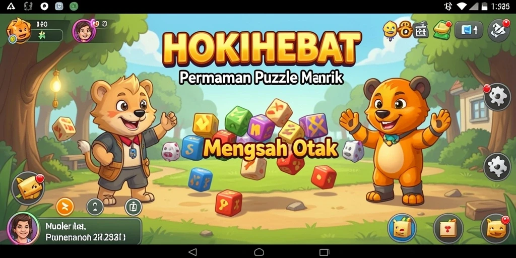 Screenshot gameplay HOKIHEBAT menunjukkan tantangan menarik dalam puzzle.