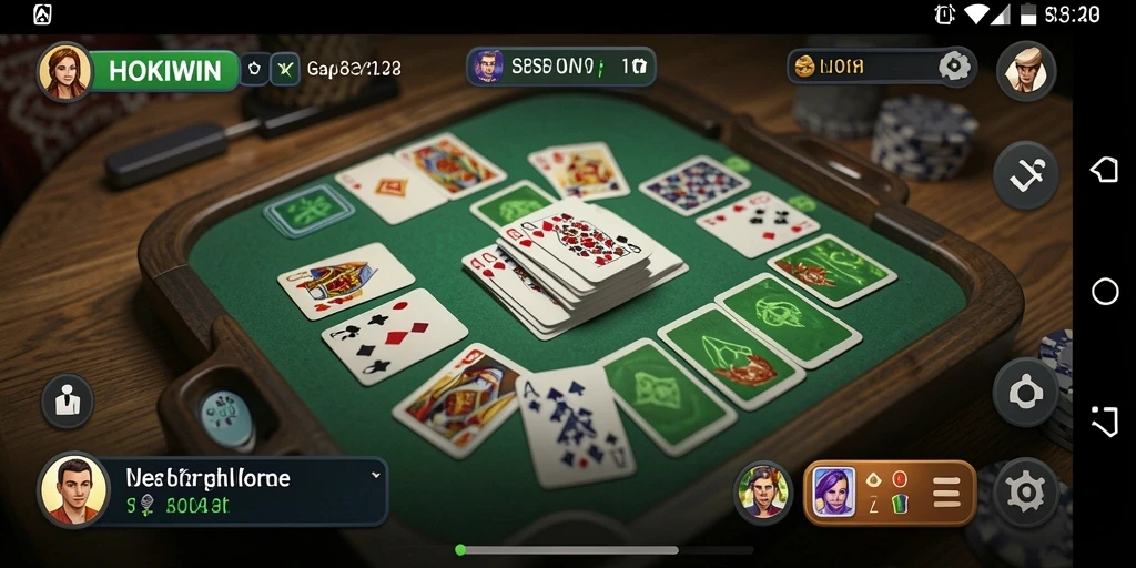 Tampilan gameplay HOKIWIN yang mengasyikkan saat bermain Gaple.