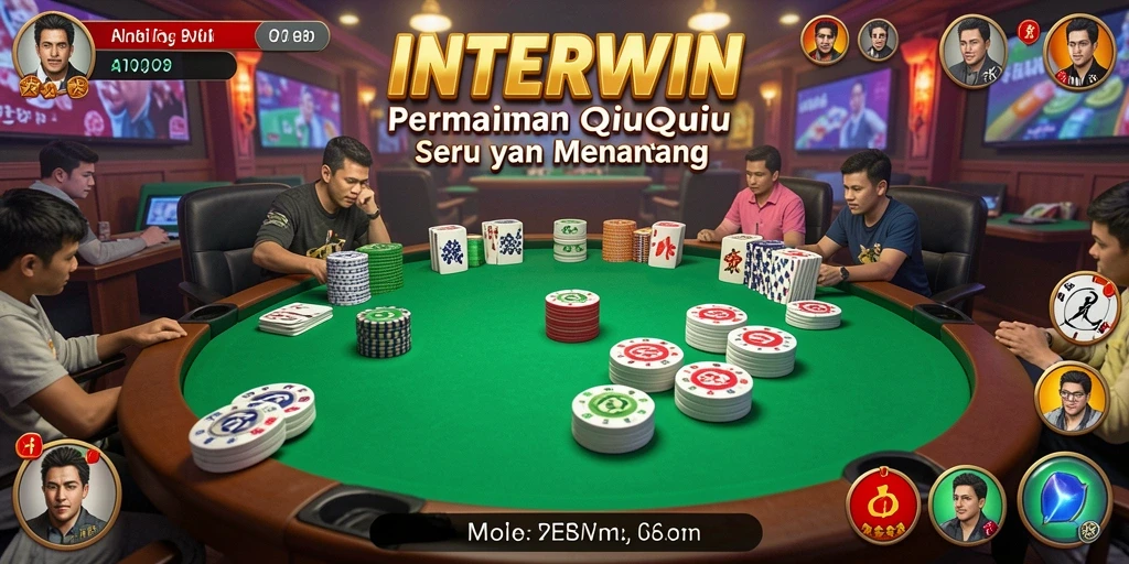 Tampilan seru gameplay INTERWIN saat bermain QiuQiu.