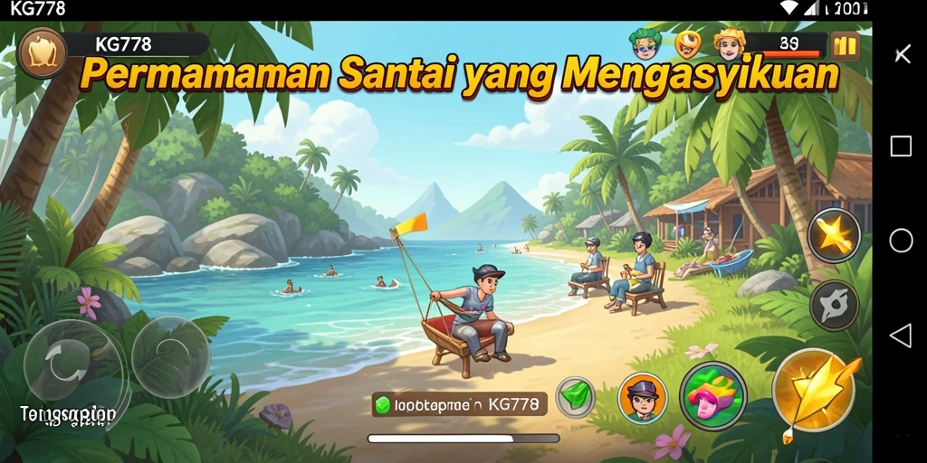 Screenshot menunjukkan momen seru dalam gameplay KG778 yang penuh warna.