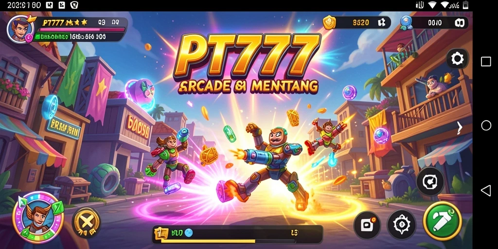 Tampilan gameplay PT777 yang menarik dalam dunia Arcade.
