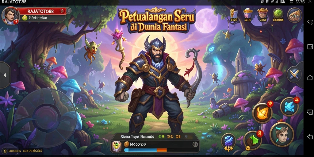 Tampilan gameplay seru di dunia petualangan RAJATOTO88.