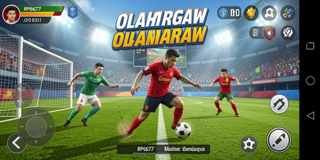 Tampilan gameplay <strong>RP6677</strong> yang dinamis dan penuh aksi olahraga.