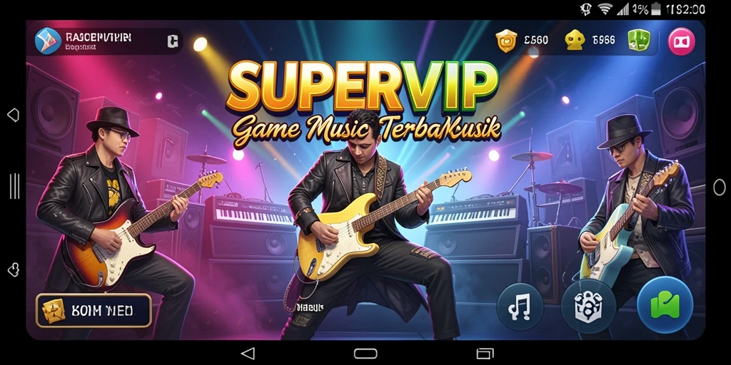 Tampilan menarik gameplay SUPERVIP yang seru dan penuh warna.