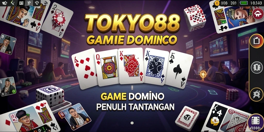 Tampilan gameplay Domino yang menarik dan interaktif di TOKYO88.