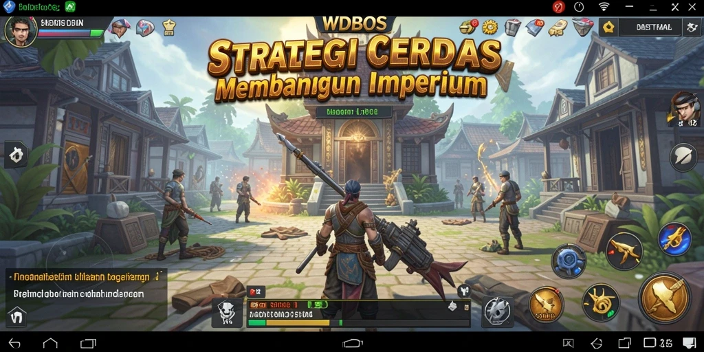 Tampilan utama gameplay WDBOS dengan pertempuran strategis yang seru.