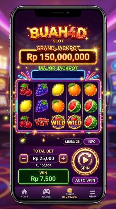 Tampilan utama aplikasi buah4d yang menarik dan mudah digunakan.